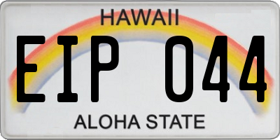 HI license plate EIP044