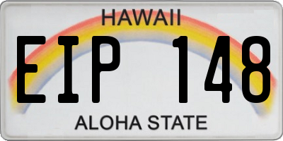HI license plate EIP148