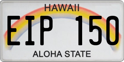 HI license plate EIP150