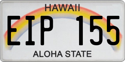 HI license plate EIP155