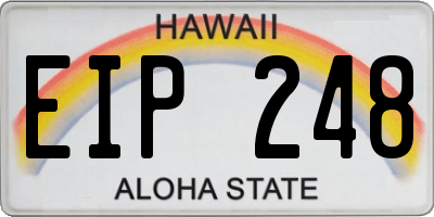 HI license plate EIP248