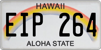 HI license plate EIP264
