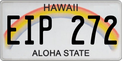 HI license plate EIP272