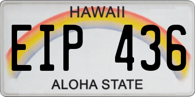 HI license plate EIP436