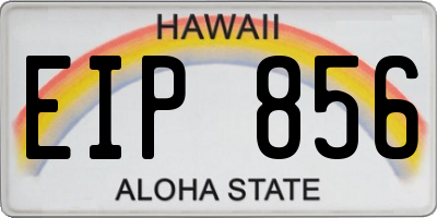 HI license plate EIP856