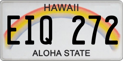 HI license plate EIQ272