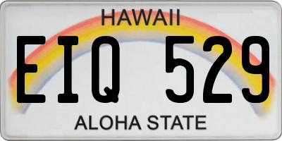 HI license plate EIQ529