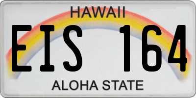HI license plate EIS164
