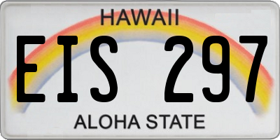 HI license plate EIS297