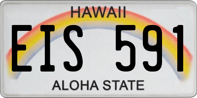 HI license plate EIS591
