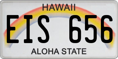 HI license plate EIS656