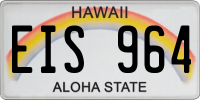 HI license plate EIS964
