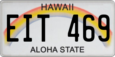 HI license plate EIT469