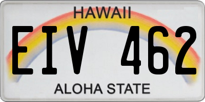 HI license plate EIV462