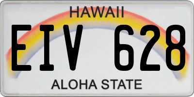 HI license plate EIV628