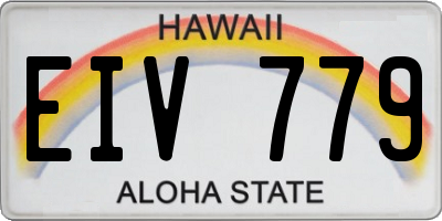 HI license plate EIV779