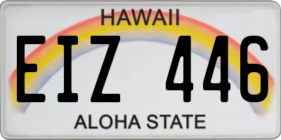 HI license plate EIZ446