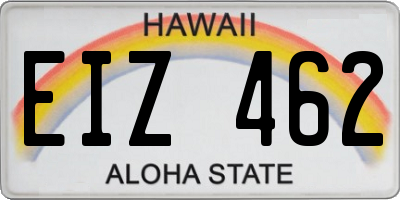 HI license plate EIZ462