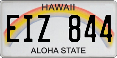 HI license plate EIZ844