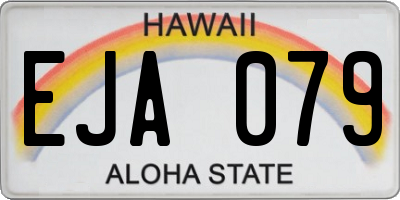 HI license plate EJA079