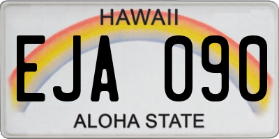 HI license plate EJA090