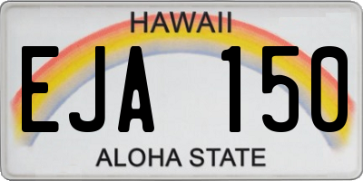 HI license plate EJA150