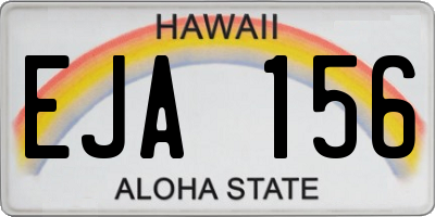 HI license plate EJA156