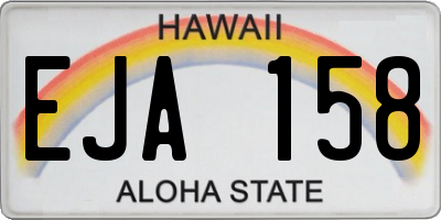 HI license plate EJA158