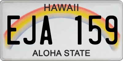 HI license plate EJA159