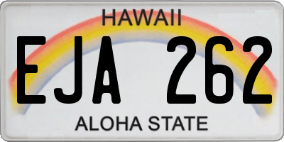 HI license plate EJA262