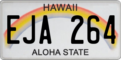 HI license plate EJA264