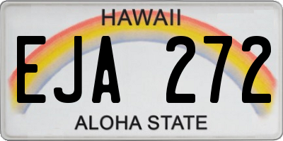 HI license plate EJA272