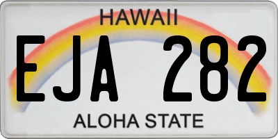 HI license plate EJA282