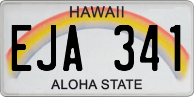 HI license plate EJA341