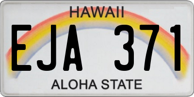 HI license plate EJA371