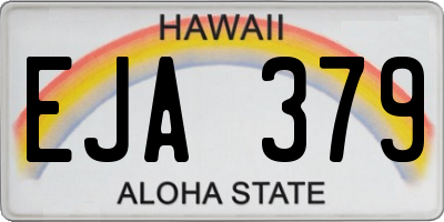 HI license plate EJA379