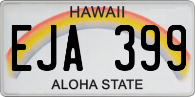 HI license plate EJA399