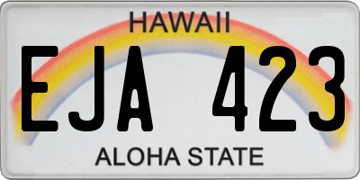 HI license plate EJA423