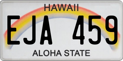 HI license plate EJA459