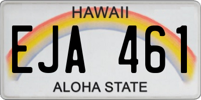 HI license plate EJA461