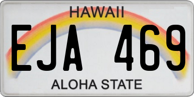HI license plate EJA469