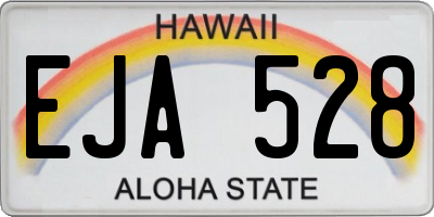 HI license plate EJA528