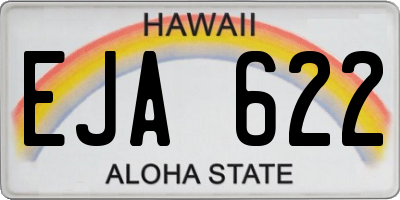 HI license plate EJA622