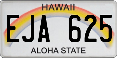 HI license plate EJA625