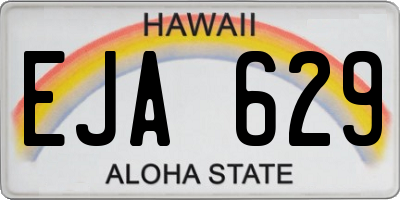 HI license plate EJA629