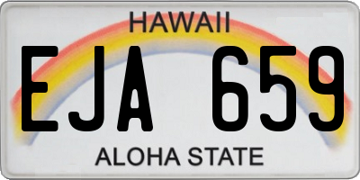 HI license plate EJA659