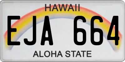 HI license plate EJA664