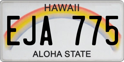 HI license plate EJA775