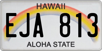 HI license plate EJA813