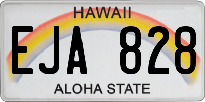 HI license plate EJA828